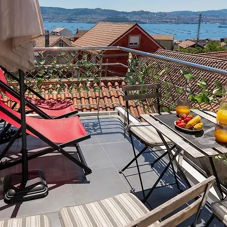 Vistamar 2, Terraza Ria De Vigo Apartamento Moaña